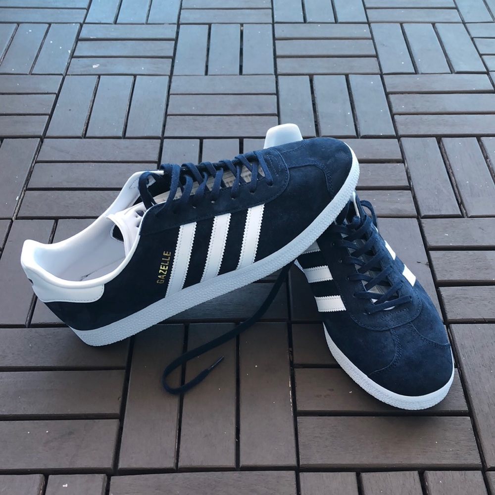 adidas Original Men’s Gazelle Navy/White Size 11.5